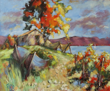 Roger FAGES - cabanon en bord d'étang de Sigean